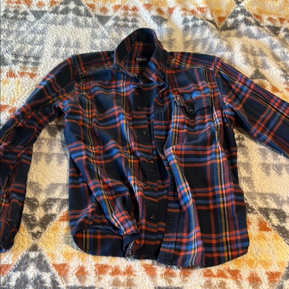 Patagonia Long Sleeve Shirt in Blue and Red